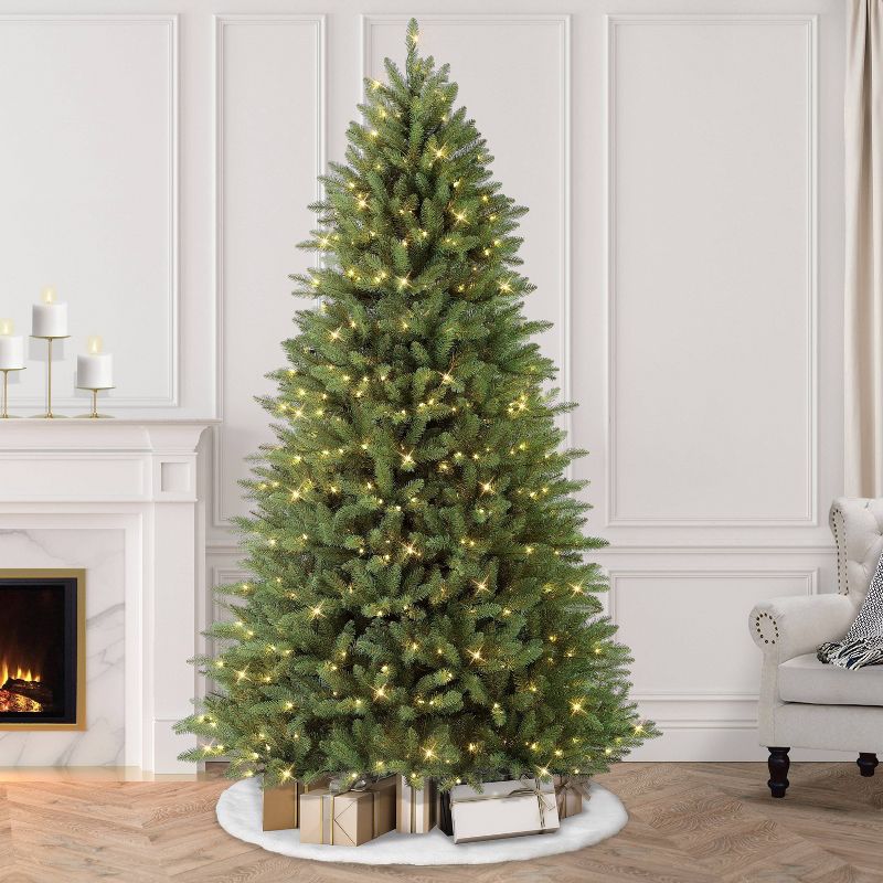 7.5ft Pre-Lit Full Forest Fir Artificial Christmas Tree Elegant Series - Puleo, 2 of 4