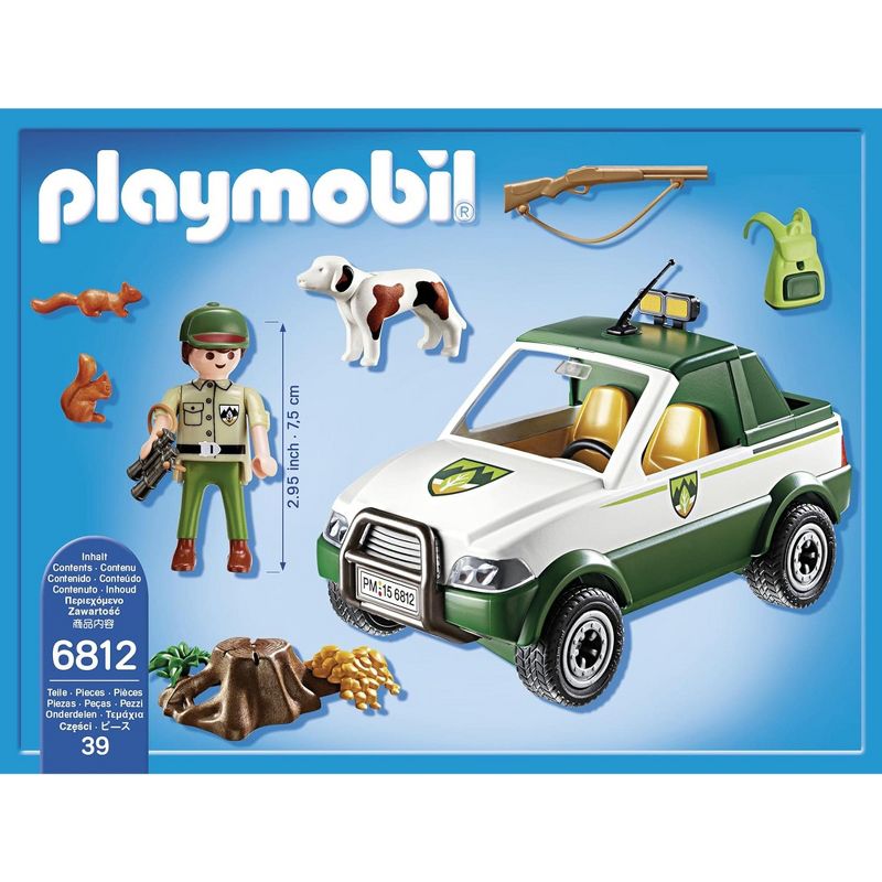 Playmobil Playmobil 6812 Country Forest Ranger Pick Up Truck Building Set, 5 of 7