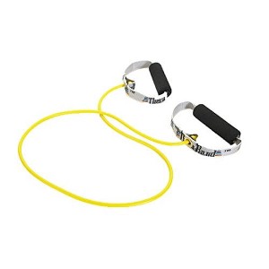 THERABAND Professional Latex Resistance Tubing, Yellow, Thin, Level 2, Resistance 3 lbs, 48 Inch - 1 of 4