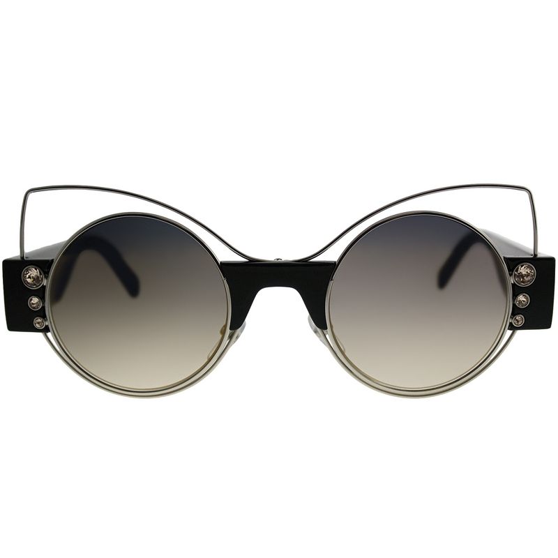 Marc Jacobs Marc 1/S U4T Womens Cat-Eye Sunglasses Silver Black 49mm, 2 of 4