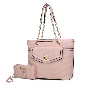 MKF Collection Chiari Vegan Leather Women's Tote Bag with Wallet by Mia K - 1 of 4