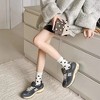 Anna-Kaci Women's 3-Pack Polka Dot Ankle Socks with Soft Knit Texture and Classic Dotted Design - 3 of 4