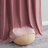 HLC.ME Sawyer Premium Luxurious Lush Velvet Soft Light Filtering Grommet Window Drapery Curtains - Set of 2 - 4 of 4