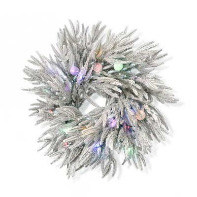 Christmas Frosted Acadia Wreath