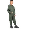 EVERYDAY KIDS Boys Green Zip-Up Hoodie – Soft Fleece Jacket with Hood – All-Season Kids Sweatshirt for School, Play, or Layering - 4 of 4