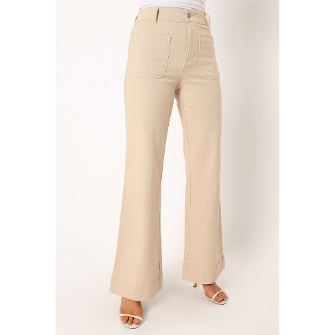 Petal And Pup Nico Wide Leg Jean - Beige 2 : Target