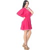 LA LEELA Women's Beach Cover Up Swimsuit Tunics M-L Pink AC504 - 3 of 4
