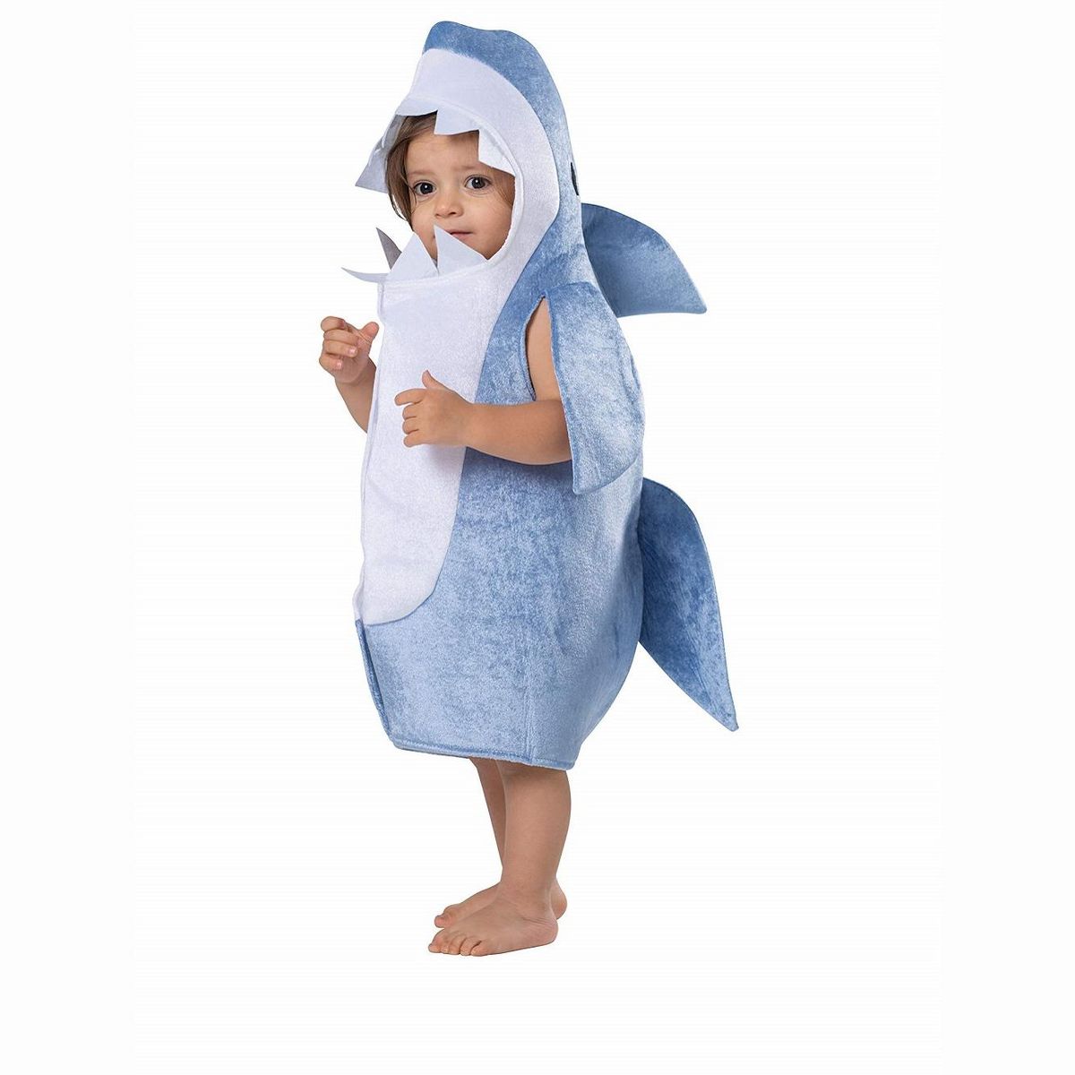 Dress Up America Blue Shark Tunic Costume for Toddlers - thumbnail 2