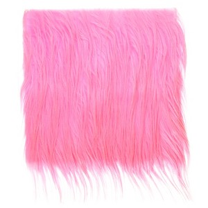Unique Bargains DIY Crafts Halloween Gnome Beard Plush Fluffy Faux Fur Fabric Square Patches - 1 of 4