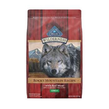 Blue Buffalo Wilderness Rocky Mountain Recipe High Protein Natural Adult Dry Dog Food Red Meat with Grain - 24lbs