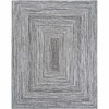 Unique Loom Eco Verse Indoor Outdoor Washable Gretchen Lines Washable Flatweave Hand Made Area Rug - 2 of 4