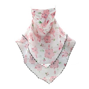 Unique Bargains Flower Triangle Earloop Neck Gaiter 1 Pc - 1 of 4