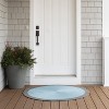 Colonial Mills Dolce Bordered Braided Doormat, 30” x 30”, Stone Blue - 2 of 3