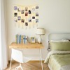 Aoibox Macrame Hanging Photo Display Wall Decor with String Lights, Wooden Beads Garland Picture Holder, Includes 30 Clips - 4 of 4