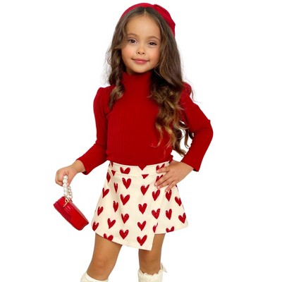 Girls Forever Love Skort Set - Mia Belle Girls, 2t/3t : Target