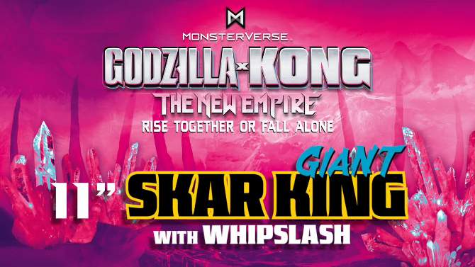 Godzilla x Kong: The New Empire Skar King with Whipslash Giant Figure, 2 of 7, play video