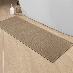 BAGOKIE Non-Slip Bath Mat Super Absorbent & Quick Dry Bathroom Rug - 1 of 4