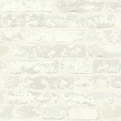 RoomMates Stuccoed Brick Peel And Stick Wallpaper Cream