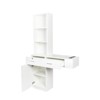 SEVOBAL Dressers Hair Vanity Desk with Drawers and Multi Layer Storage for Modern Bedroom or Salon, White, 39.76"*13.19"*66.93" - 2 of 4