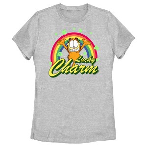 Women's Garfield St. Patrick's Day Lucky Charm T-Shirt - 1 of 4