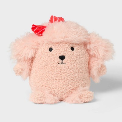 Детские мягкие игрушки Pillowfort Poodle Kids' Mini Weighted Plush Throw Pillow Pink — фото 4