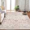 Area Rug, Non Slip Non Shedding Persia-Falling Flowers Carpet, 1200GSM Polyester 350GSM Velvet Washable Foldable Simulation Printed Carpet - 2 of 4