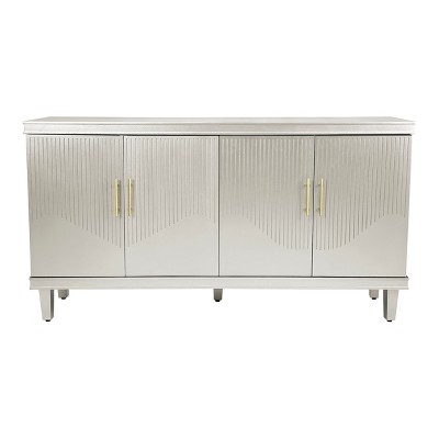 NicBex 59.84 Inch Modern 4-Door Storage Cabinet with Adjustable Shelves for Kitchen,Living Room and Entryway