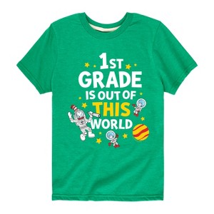 Boys' - Dr. Seuss - First Grade Out Of This World Short Sleeve Graphic T-Shirt - 1 of 4