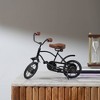 TopComfy Decorative Object Metal Bicycle Pedestal for Industrial Home Office Decor, Black, 10.5"*4.5"*7" - 2 of 4