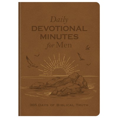 Daily Devotional Minutes for Men - by  Compiled by Barbour Staff (Leather Bound)