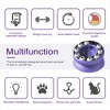 HOMLUX Cat Slow Feeder Bowl – Puzzle Toy & Treat Dispenser for Indoor Kitty Weight Control,Purple - 2 of 4