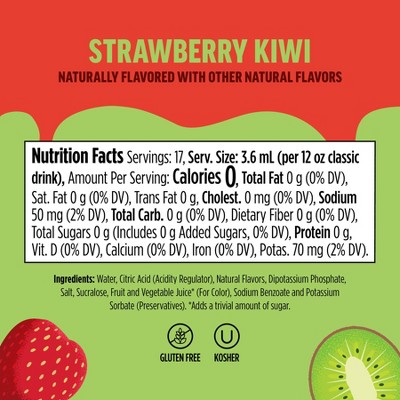 Ninja Thirsti FRUITI CHILL 3pk Strawberry Kiwi Flavored Water Drops: Sugar-Free, Zero Calories, Sparkling Drink System