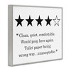 Stupell Industries Four Star Bathroom Review Funny Toilet Paper Humor Black Framed Giclee Art - 3 of 4