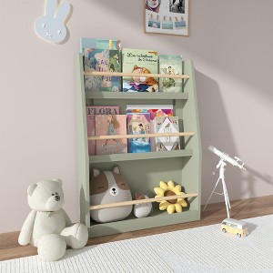 SeaCamel 3-Tier Kids Bookshelf - White Book Rack for Bedrooms, Playrooms & Classrooms Organizer - 1 of 4