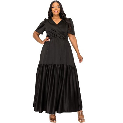 L I V D Women's Joli Surplice Neck Dress
