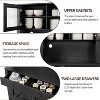 Freestanding Kitchen Pantry Cabinet with Drawers and Hutch, Adjustable Shelves and Microwave Stand, 63-Inch Tall Storage Unit for Dining Rooms - 3 of 4