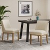 Christopher Knight Home Camas Contemporary Upholstered Wood Dining Chairs (Set of 2) - image 2 of 4