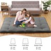 Solid Japanese Floor Mattress Indoor Furniture Living Room Bedroom Futon Mattress, Foldable & Portable Tatami Mat Roll Up Camping Mattress Pad - 4 of 4