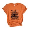Simply Sage Market Haunted House Pumpkins And Bats Short Sleeve Tee - 2 of 4