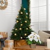 Northlight 11.75" LED Artificial White Poinsettia Potted Plant - Clear Lights - 4 of 4