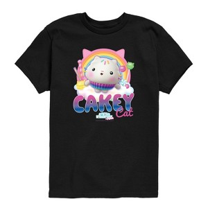 Boys' - Gabby's Dollhouse - Cakey Cat Tee Short Sleeve Graphic T-Shirt - 1 of 4