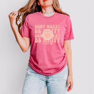 Simply Sage Market S.W.Smiley Don't Worry Be Happy Smiley  Short Sleeve Tee - 1 of 4
