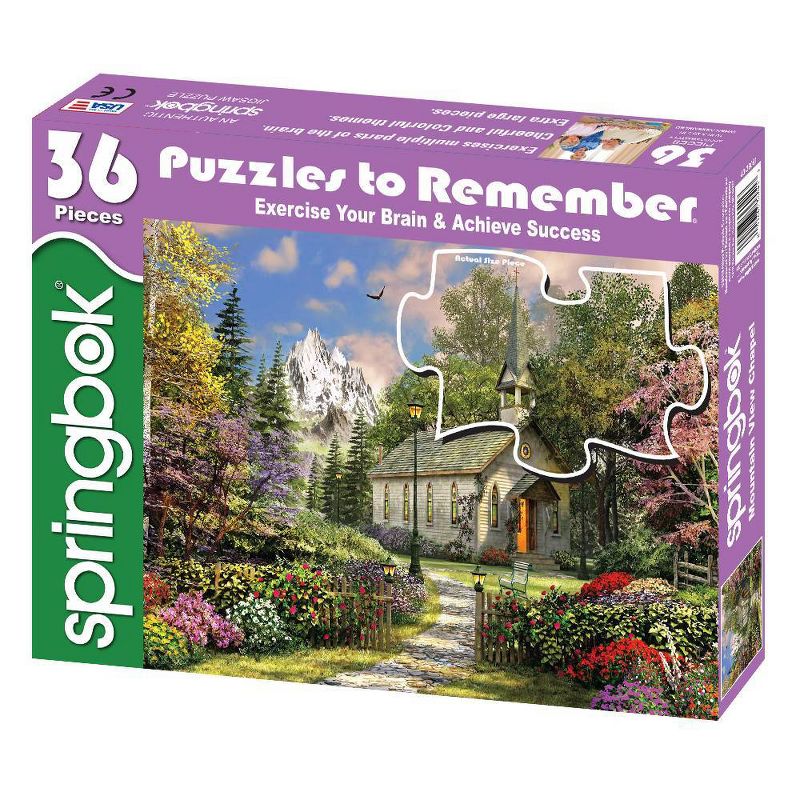 Mountain View Chapel Kids&#39; Jigsaw Puzzle - 36pc, 1 of 5
