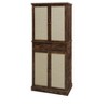 Chery Life 4-Door Storage Cabinet with 1 Drawer & 4 Adjustable Shelves - Engineered Rattan Construction for Indoor Use - 2 of 4