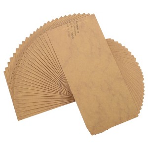 Unique Bargains Vintage Texture Paper DIY Design Wedding Card Envelopes 50 Pcs - 1 of 4