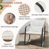 MyDepot 3 Pieces Rocking Bistro Set,Small Wicker Patio Furniture Set - 4 of 4