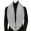Wrapables Two Tone Warm Winter Knit Infinity Scarf, White & Black - 4 of 4