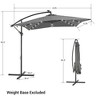 8.2x8.2 FT LED Solar Lighted Patio Offset Umbrella with Fade-resistant - 3 of 4