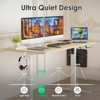 FURNIinspire Desks, Standing Desk Adjustable Height Sit Stand Home Office Desk, Brown, 48"*24"*29" - 3 of 4