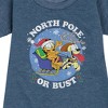 - Garfield - North Pole Or Bust Graphic Short Sleeve Fleece Dress - 2 of 4